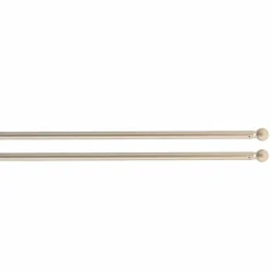 Lot de 2 tringles voilage extensibles rondes (L40 à 600 cm) Rona Or