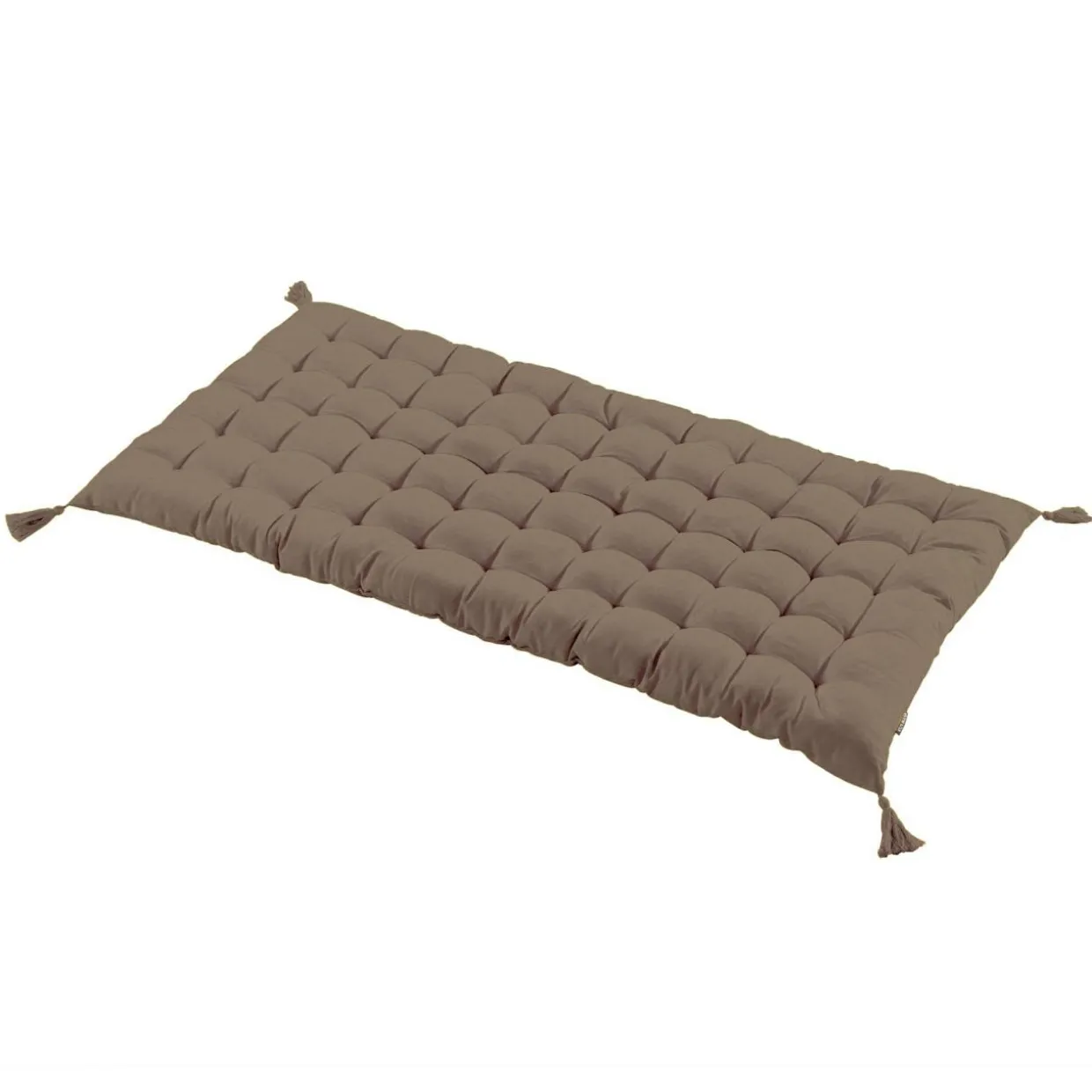 Matelas de sol coton (120 x 60 cm) Pixel Taupe