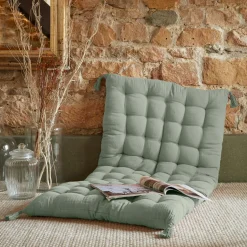 Matelas de sol gaze de coton (60 x 120 cm) Gaïa Vert eucalyptus