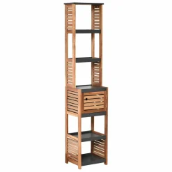 Meuble colonne salle de bain (38 x H170 cm) Elément Acacia