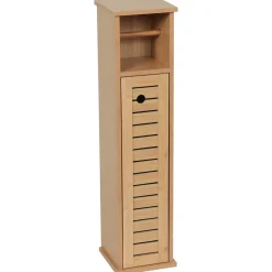Meuble dérouleur papier toilette avec réserve (H75 cm) Trinidad Naturel