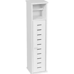 Meuble dérouleur papier toilette avec réserve (H75 cm) Santorin Blanc