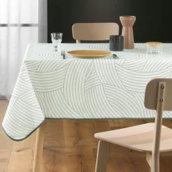 Nappe carrée anti tache (150 x 150 cm) Linea Blanche