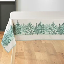 Nappe de Noël rectangulaire (150 x 300 cm) Christmas Ecru