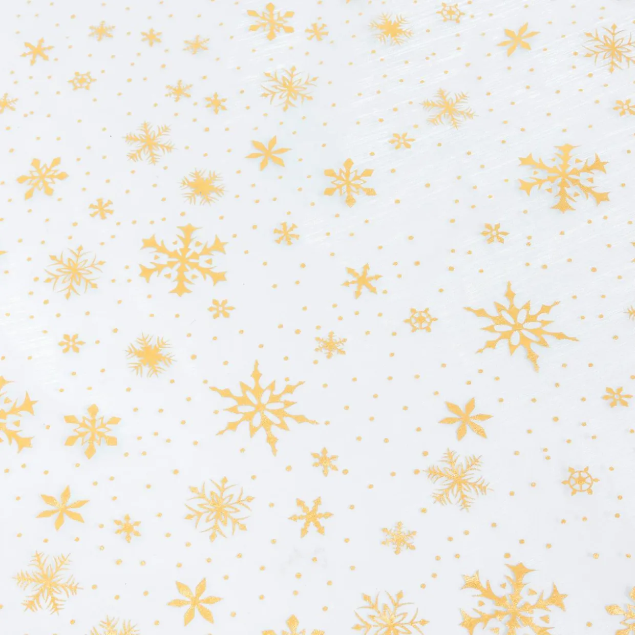 Nappe de Noël rectangulaire (140 x 360 cm) Flocon de neige Blanc