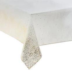 Nappe de Noël rectangulaire (140 x 240 cm) Leopard Blanc