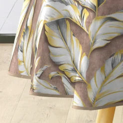 Nappe enduite PVC ronde imperméable (Diamètre 160 cm) Ebany Chocolat