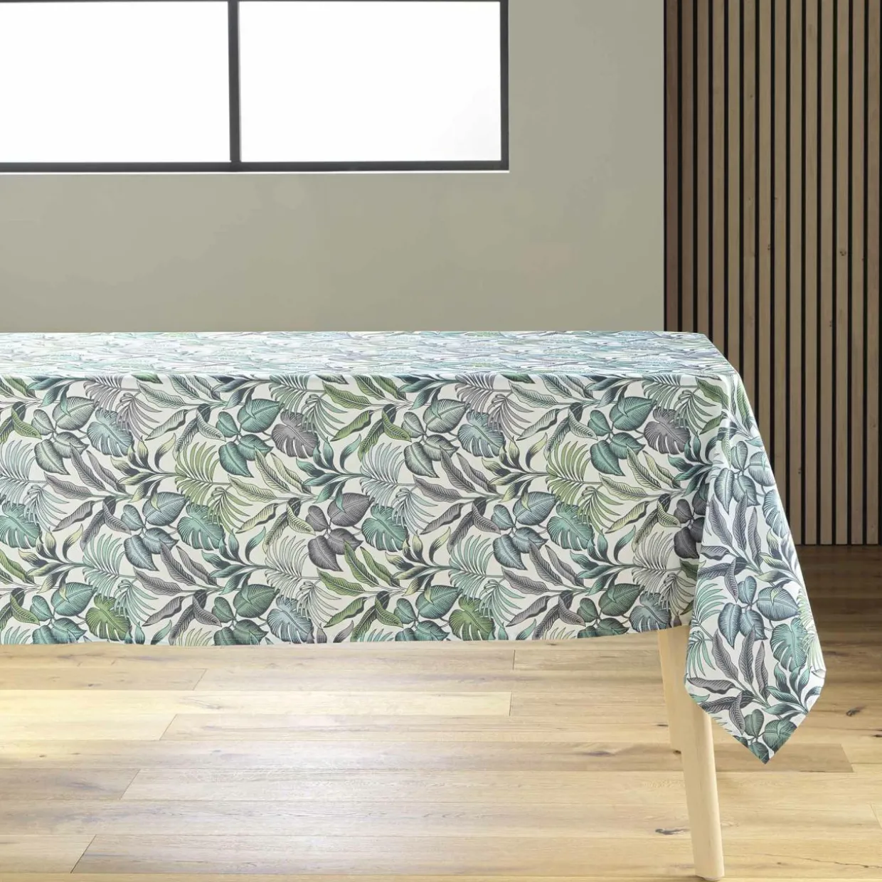 Nappe rectangulaire anti tache (145 x 240 cm) Stylis Verte