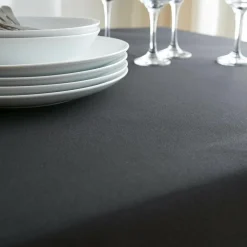Nappe rectangulaire anti tache (140 x 250 cm) Elise Noire