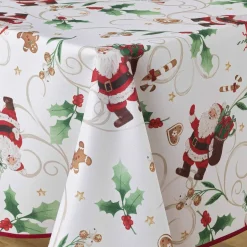 Nappe rectangulaire anti tache (150 x 300 cm) Père Noël Blanc