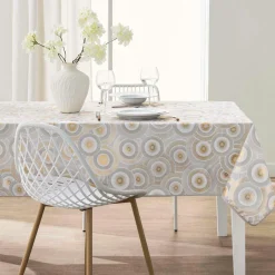 Nappe rectangulaire antitache (145 x 240 cm) Eclipse Blanche