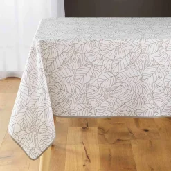Nappe rectangulaire anti-taches (150 x 240 cm) Solea Blanche