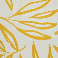 Nappe rectangulaire coton enduit (150 x 250 cm) Galice Jaune moutarde