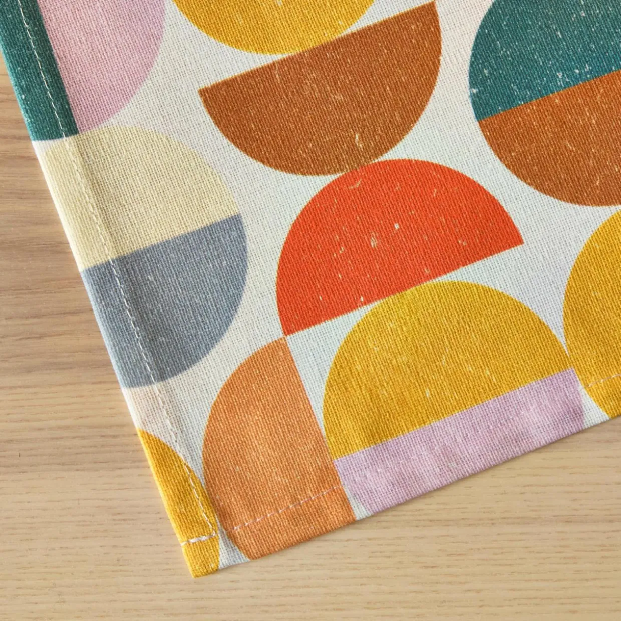 Nappe rectangulaire coton enduit (150 x 350 cm) Brooklyn Multicolore