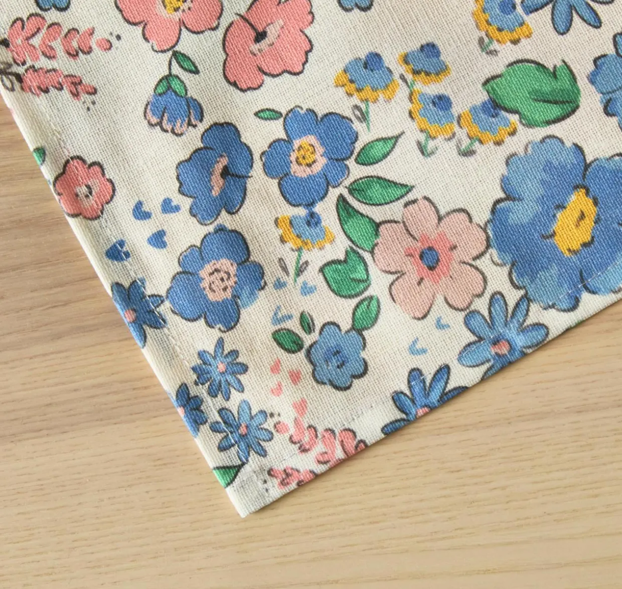 Nappe rectangulaire coton enduit (150 x 350 cm) Corolle Multicolore