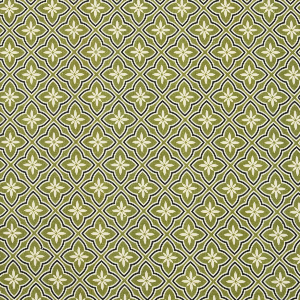 Nappe rectangulaire coton enduit (150 x 350 cm) Gloria Verte