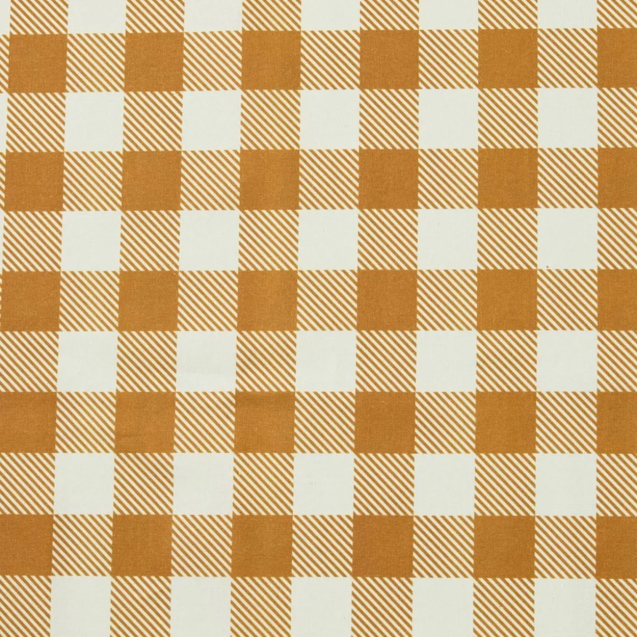 Nappe rectangulaire coton enduit (150 x 250 cm) Vichy Jaune moutarde