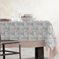 Nappe rectangulaire coton enduit (150 x 250 cm) Corolle Multicolore