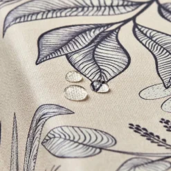 Nappe rectangulaire coton enduit (150 x 250 cm) Colibri Grise