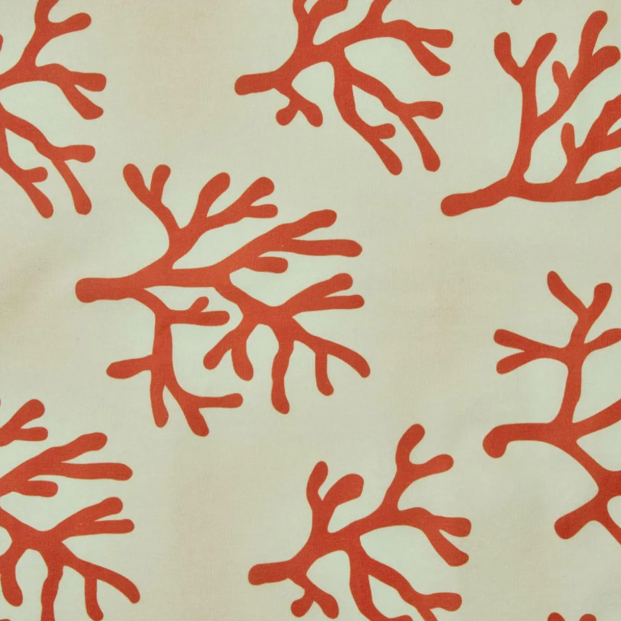 Nappe rectangulaire coton enduit (150 x 350 cm) Moorea Corail