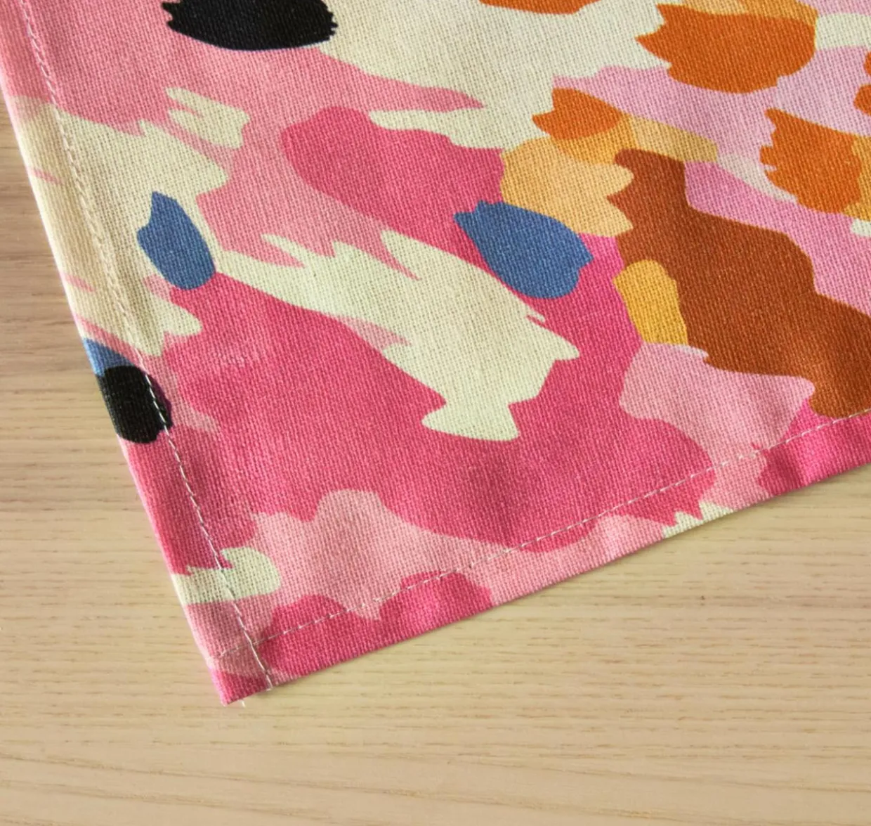 Nappe rectangulaire coton enduit (150 x 350 cm) Mowgli Multicolore