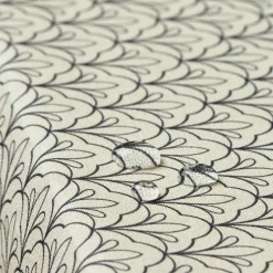 Nappe rectangulaire coton enduit (150 x 350 cm) Clara Grise