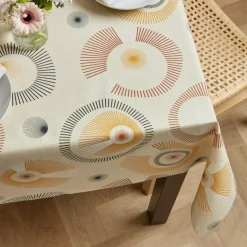 Nappe rectangulaire coton enduit (150 x 250 cm) Manhattan Beige