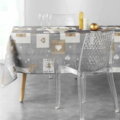 Nappe rectangulaire (L240 cm) Augustin Grise