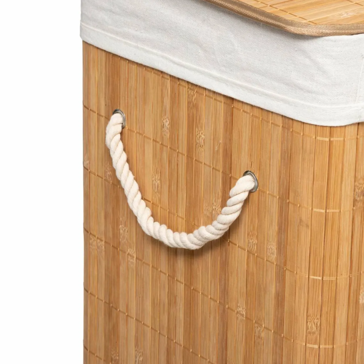 Panier à linge en bambou (H50 cm) Nuevo Naturel