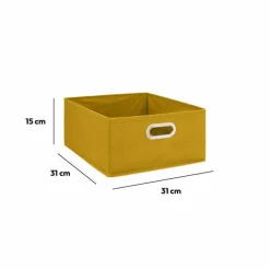 Panier de rangement ( 31 x 15 cm) Helena Jaune Moutarde
