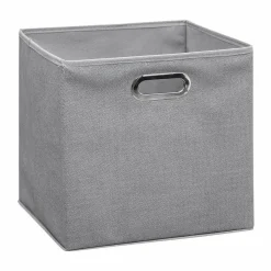 Panier de rangement (31 x 31 cm) Helena Gris clair