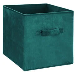 Panier de rangement Velouria Bleu canard