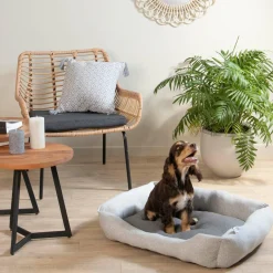 Panier ovale pour chat et chien Graphène L55 cm Gris