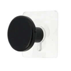 Patère adhésive (D4,5 cm) Easy Chic Noir