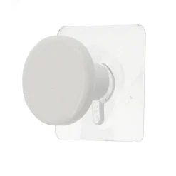 Patère adhésive (D4,5 cm) Easy Chic Blanc