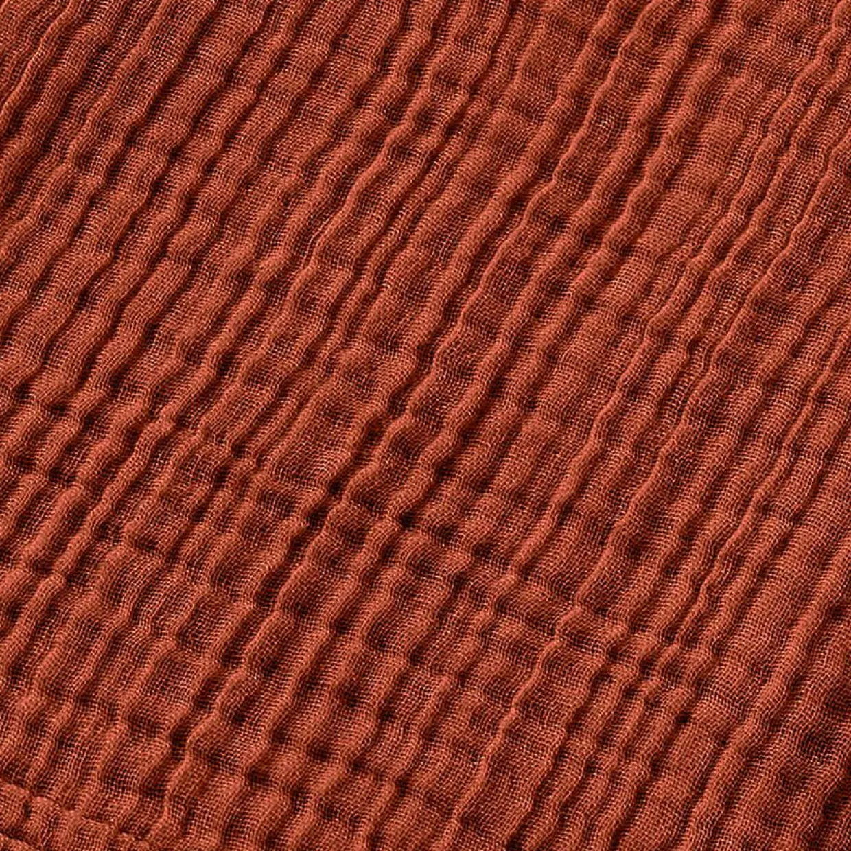 Peignoir de bain gaze de coton S/M Gaïa Terracotta