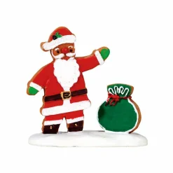 Personnage Lemax Père Noël pain d'épice