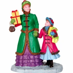 Personnage Lemax Shopping de Noël