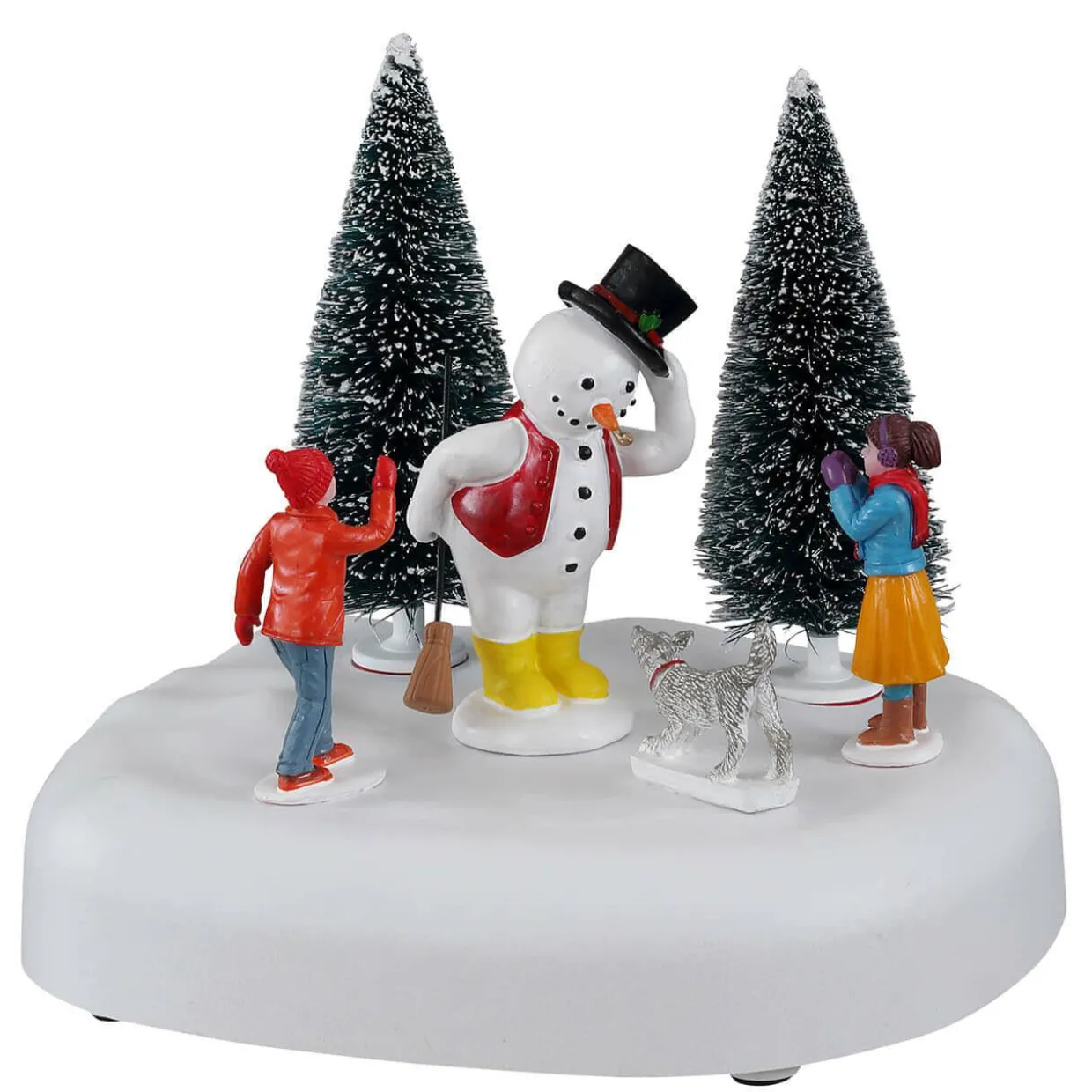 Personnages Lemax à piles Bonjour Frosty animé