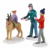 Personnages Lemax Rover se déguise en Rudolph