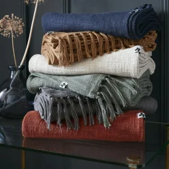Plaid coton (130 x 160 cm) Sixtine Camel