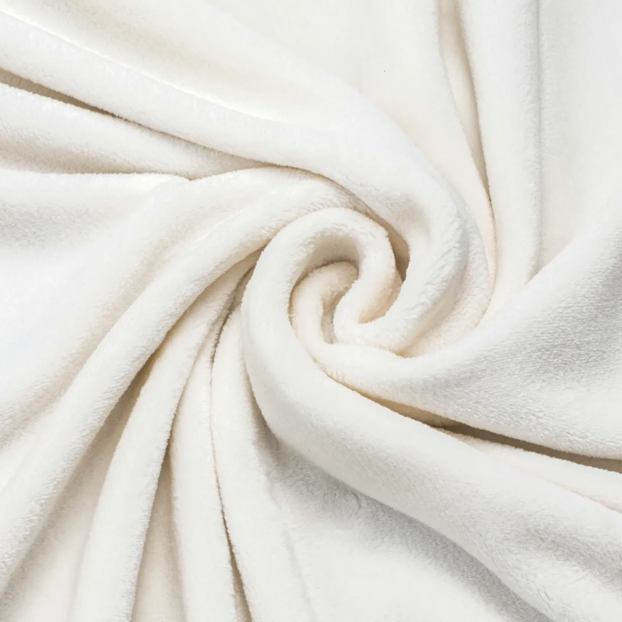 Plaid doux flanelle (125 x 150 cm) Didou Ivoire