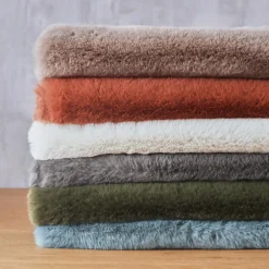 Plaid fausse fourrure (140 x 200 cm) Finn Taupe
