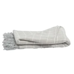 Plaid laine et cachemire (140 x 200 cm) Camille Gris