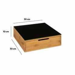 Porte capsules café (30 x 30 cm) Black Bambou Noir