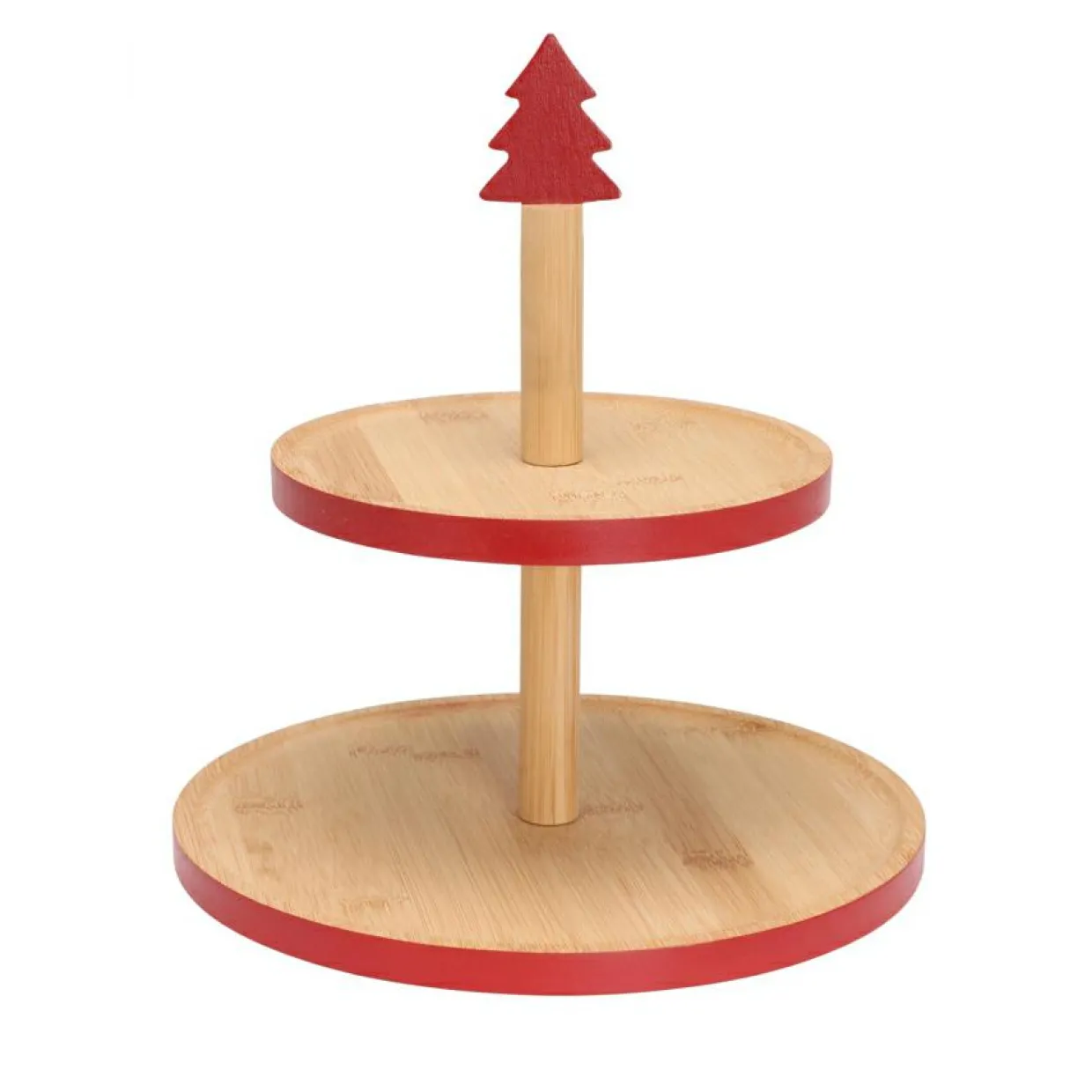 Présentoir à gâteaux (H26 cm) Les Alpes Rouge
