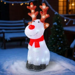 Renne lumineux 40 LED (H50 cm) Dasher Blanc froid