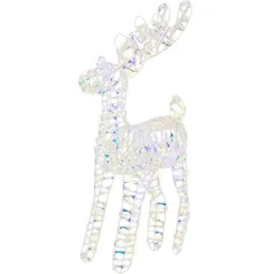 Renne lumineux à piles 50 LED (H50 cm) Ice Blanc froid