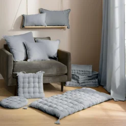 Rideau coton (140 x 260 cm) Pixel Gris