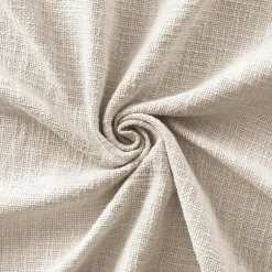 Rideau coton ajustable (140 x max 270 cm) Sixtine Beige